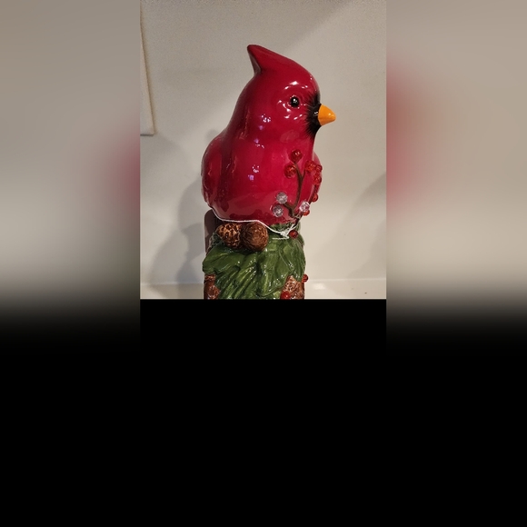 Transpac Dol Perched Red Cardinal Battery Operated‎ Holiday Christmas Decor NWT - Picture 8 of 11